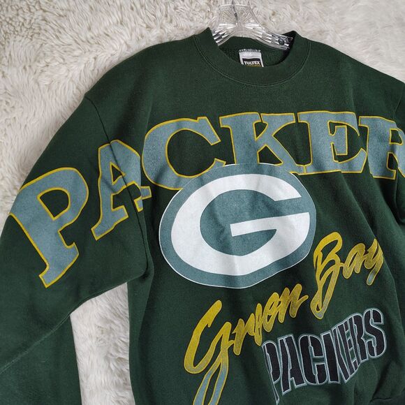 Vintage 90s Green Bay Packers Sweatshirt Tultex Maximum Sweats L Made in USA NFL - Picture 2 of 8